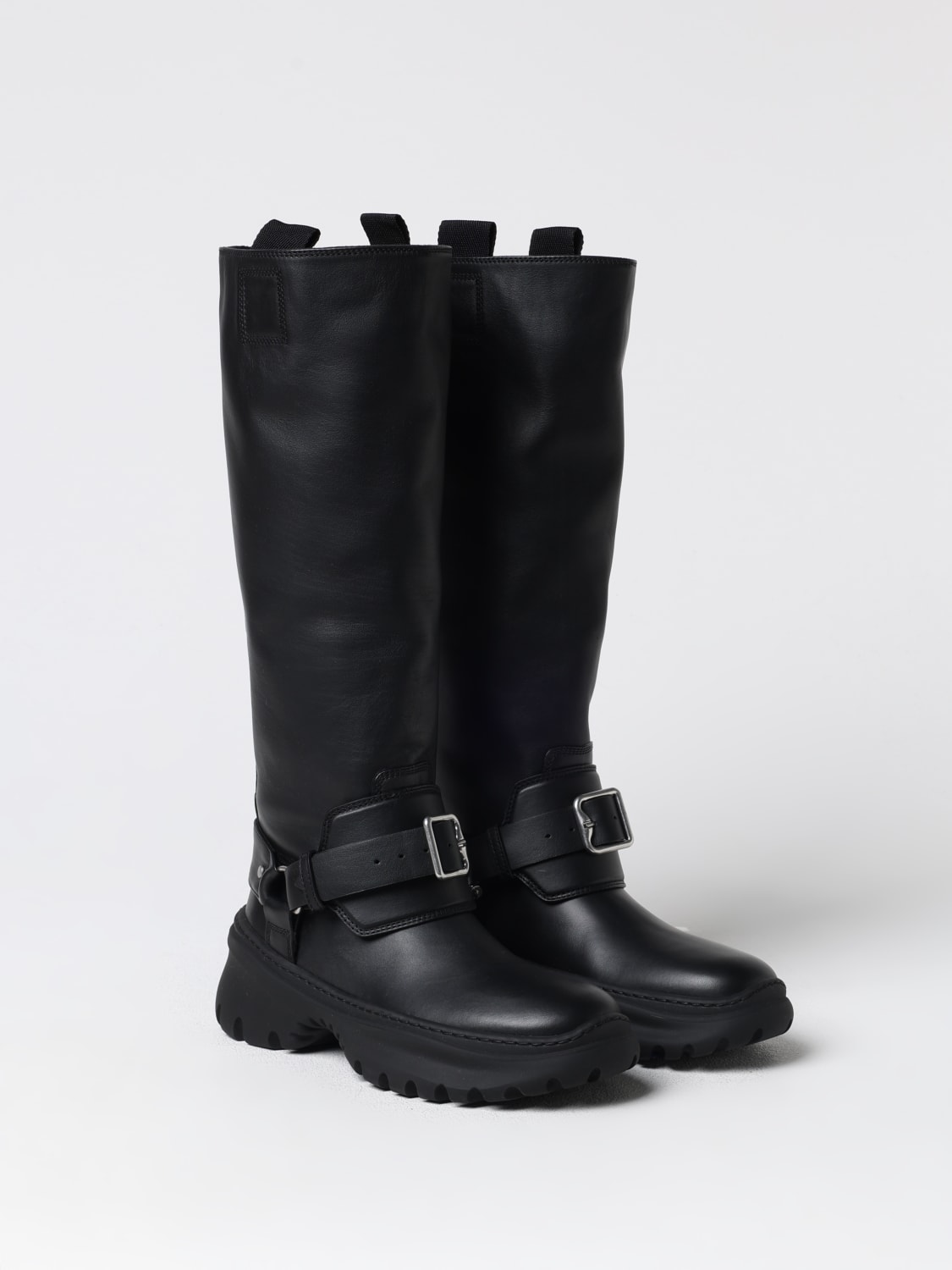 BURBERRY BOOTS: Boots woman Burberry, Black - Img 2