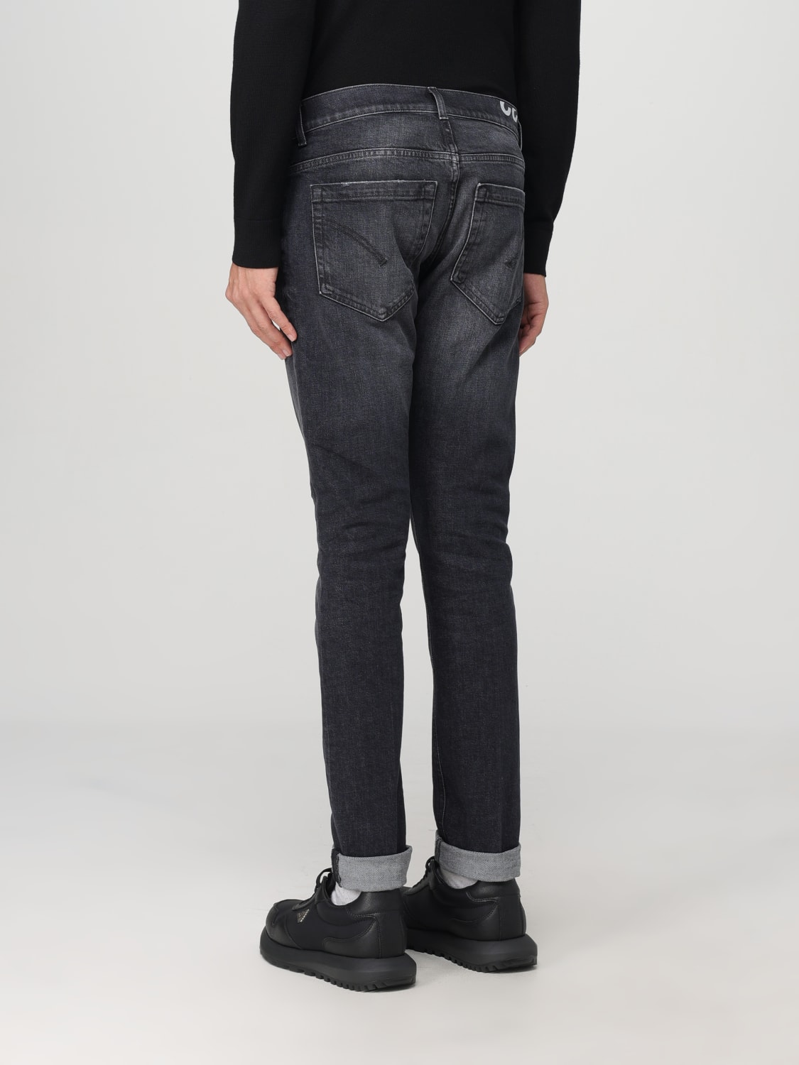 DONDUP JEANS: Jeans Dondup in denim di cotone , Nero - Img 2