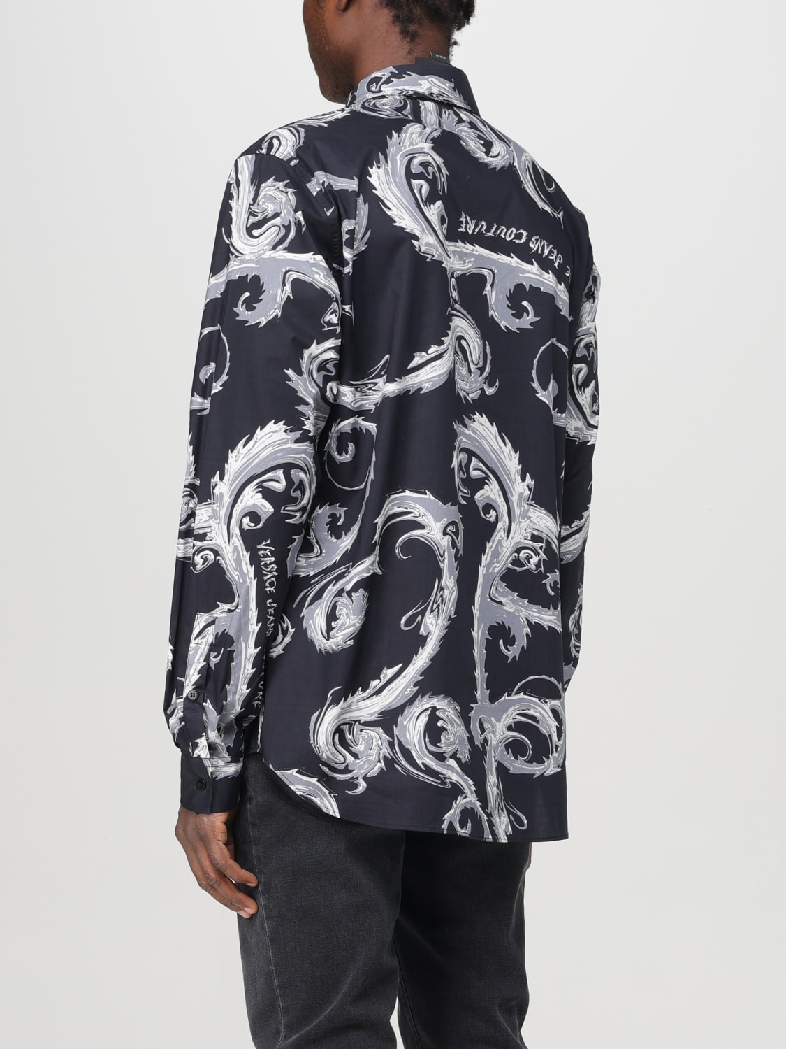 VERSACE JEANS COUTURE SHIRT: Shirt men Versace Jeans Couture, Black - Img 2