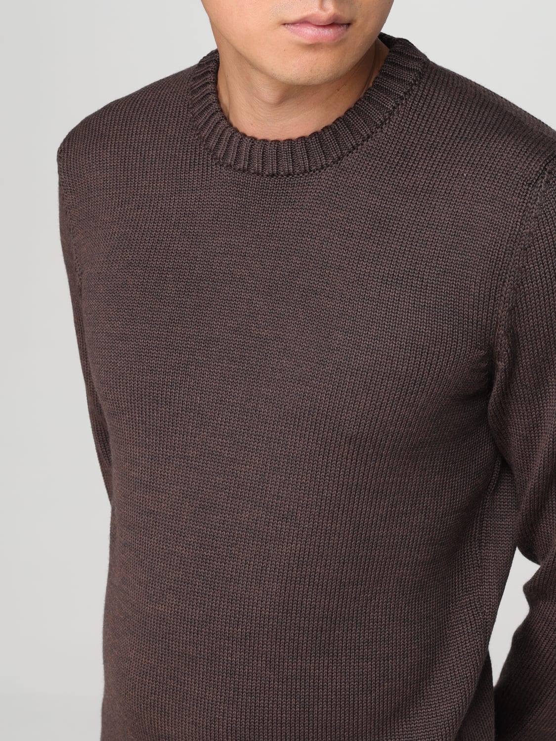 ZANONE SWEATER: Sweatshirt men Zanone, Brown - Img 3