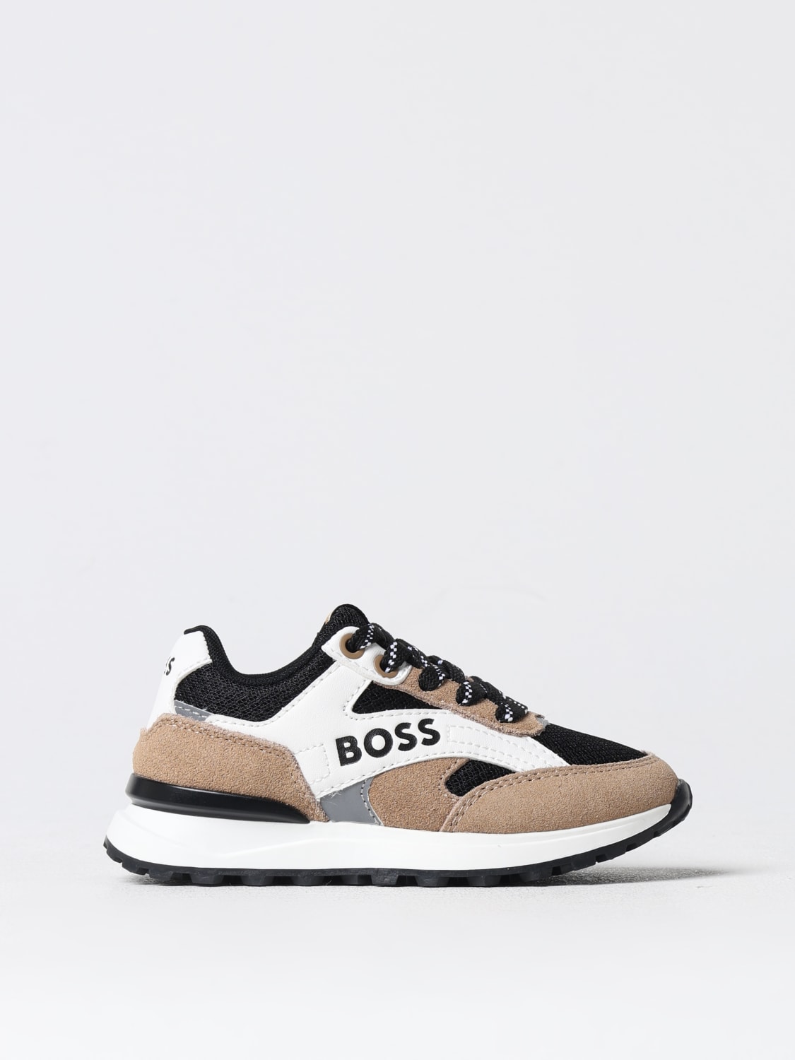 BOSS Shoes kids Black Boss sneakers J51322 online at GIGLIO.COM