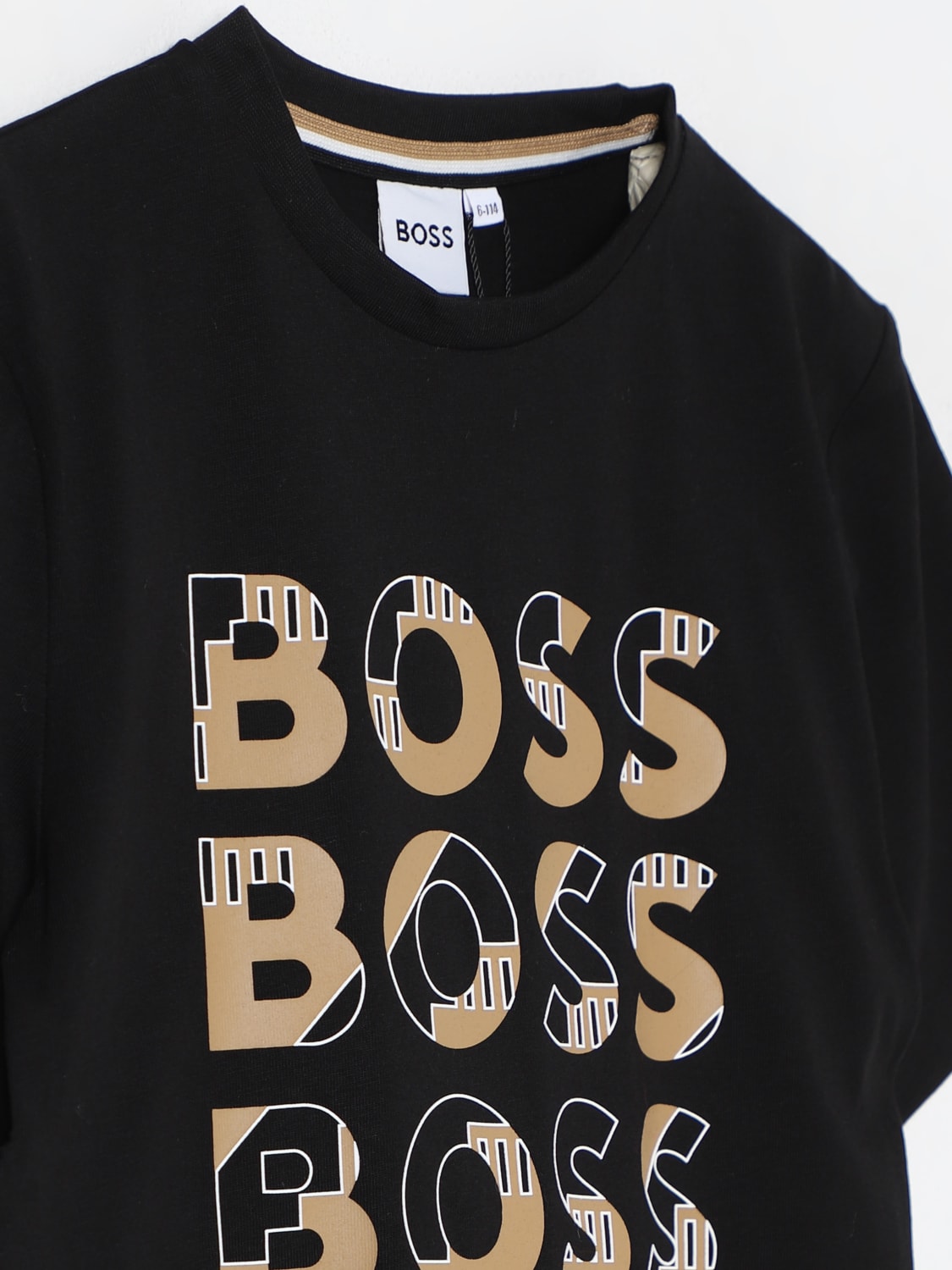 BOSS T-SHIRT: T-shirt kids Boss, Black - Img 3