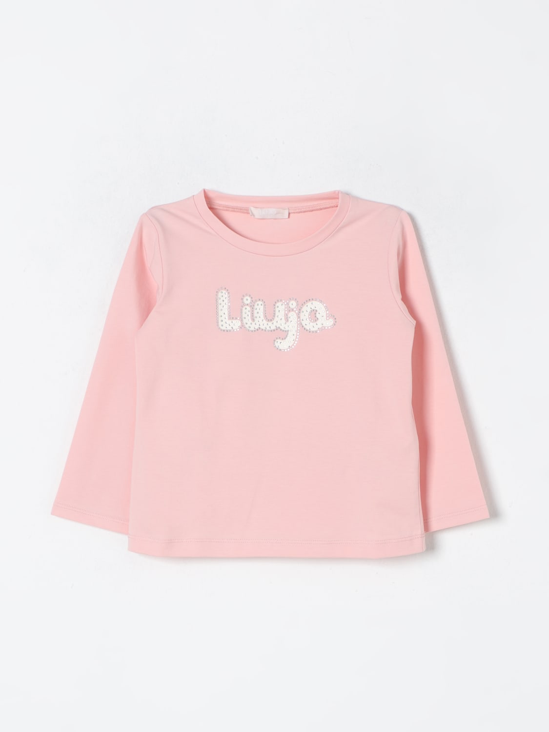 LIU JO T-SHIRT: T-shirt con logo Liu Jo, Rosa - Img 1