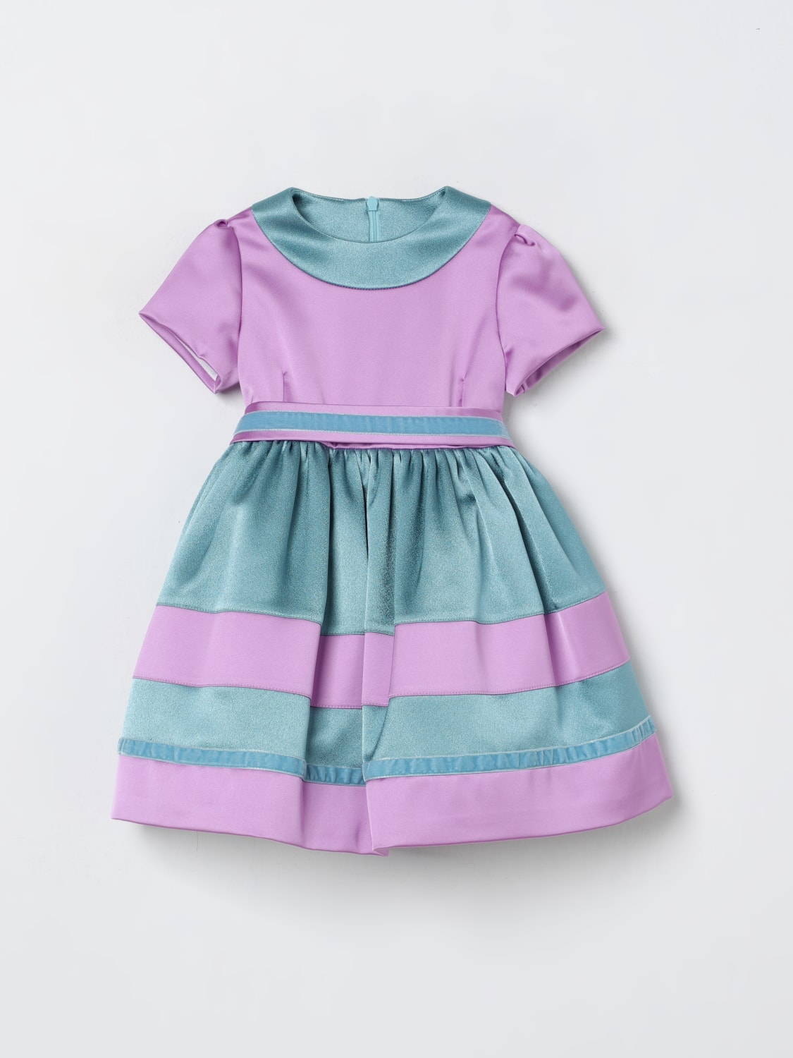 COLORI CHIARI DRESS: Dress kids Colori Chiari, Red - Img 1