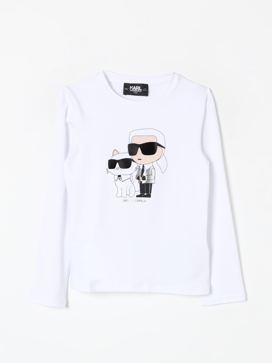 KARL LAGERFELD KIDS T-SHIRT: T-shirt enfant Karl Lagerfeld Kids, Blanc - Img 1