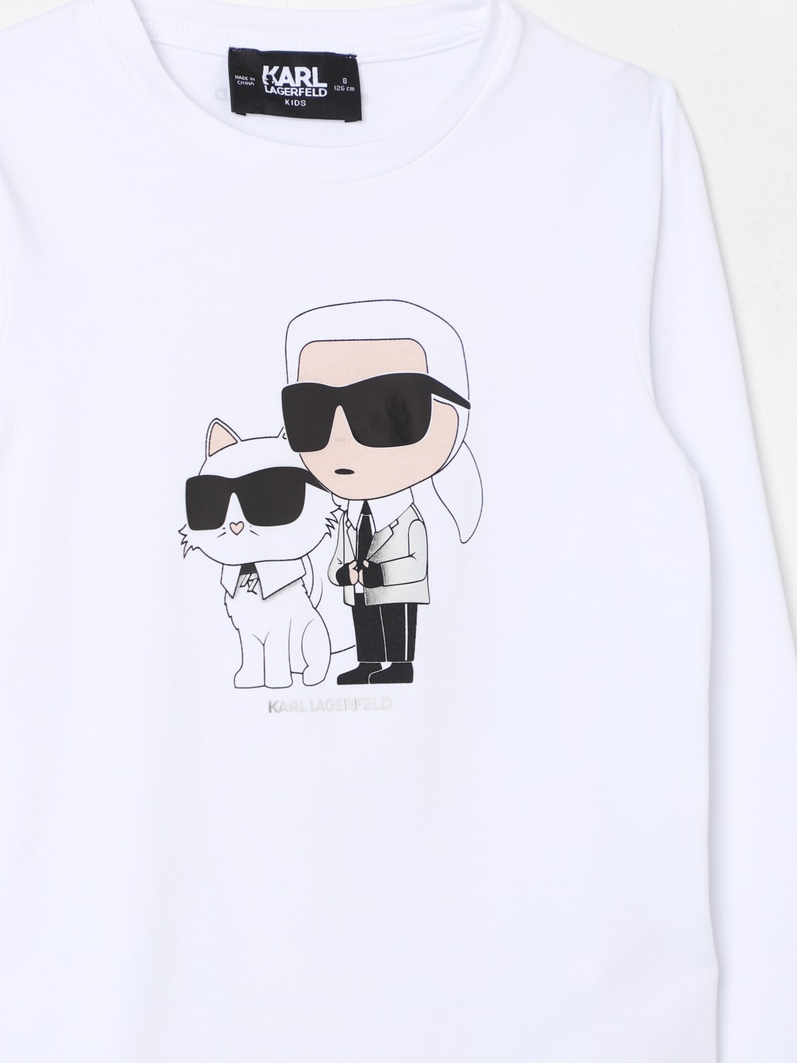 KARL LAGERFELD KIDS T-SHIRT: T-shirt enfant Karl Lagerfeld Kids, Blanc - Img 3