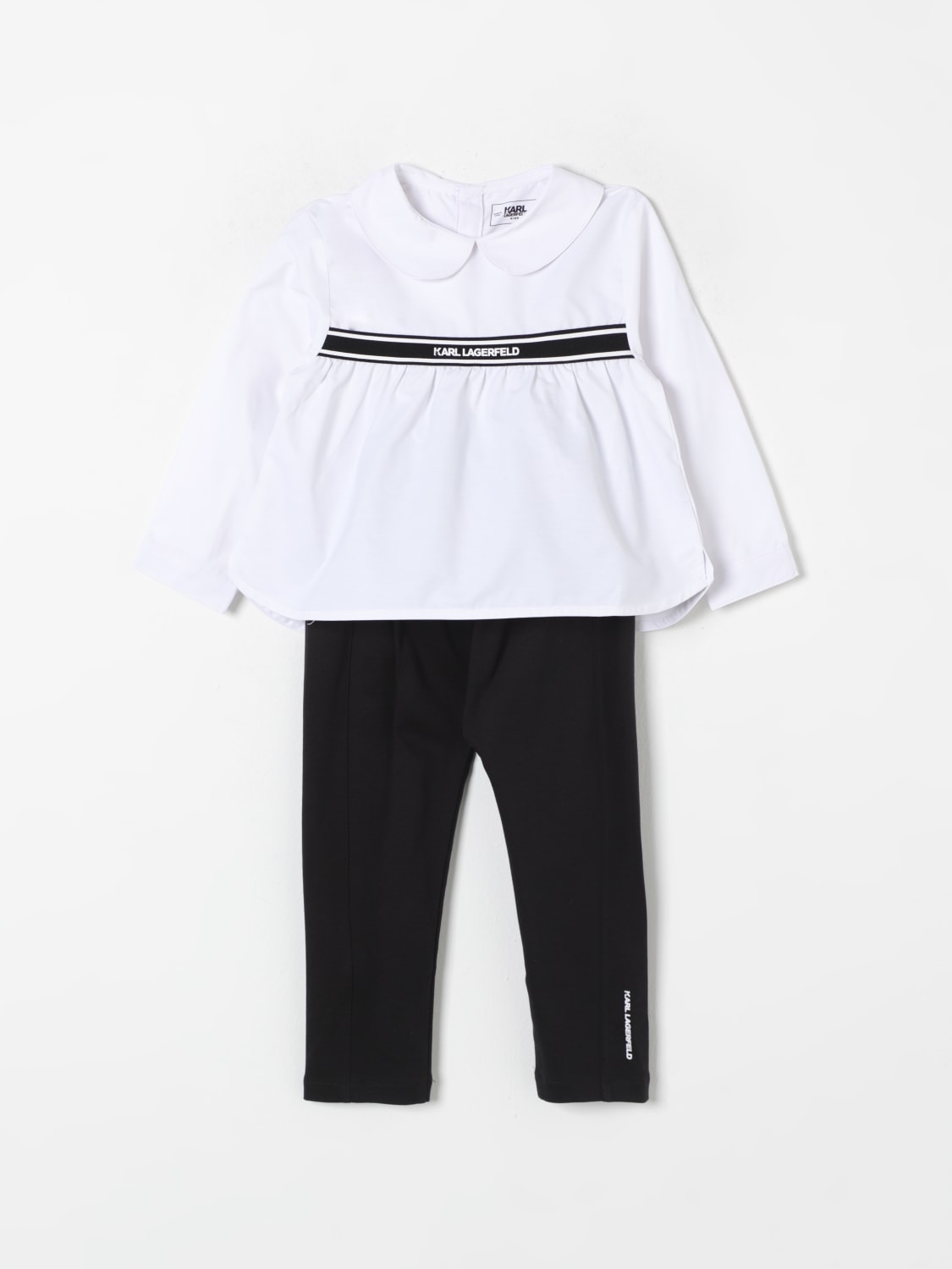 KARL LAGERFELD KIDS ROMPER: Romper kids Karl Lagerfeld Kids, Black - Img 1