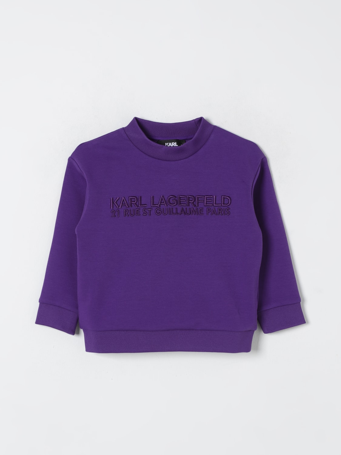 KARL LAGERFELD KIDS 스웨터: 스웨터 남아 Karl Lagerfeld Kids, 바이올렛 - Img 1