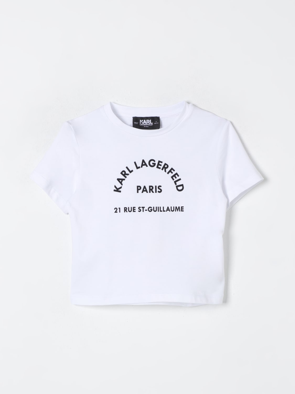 KARL LAGERFELD KIDS T-SHIRT: T-shirt kids Karl Lagerfeld Kids, White - Img 1