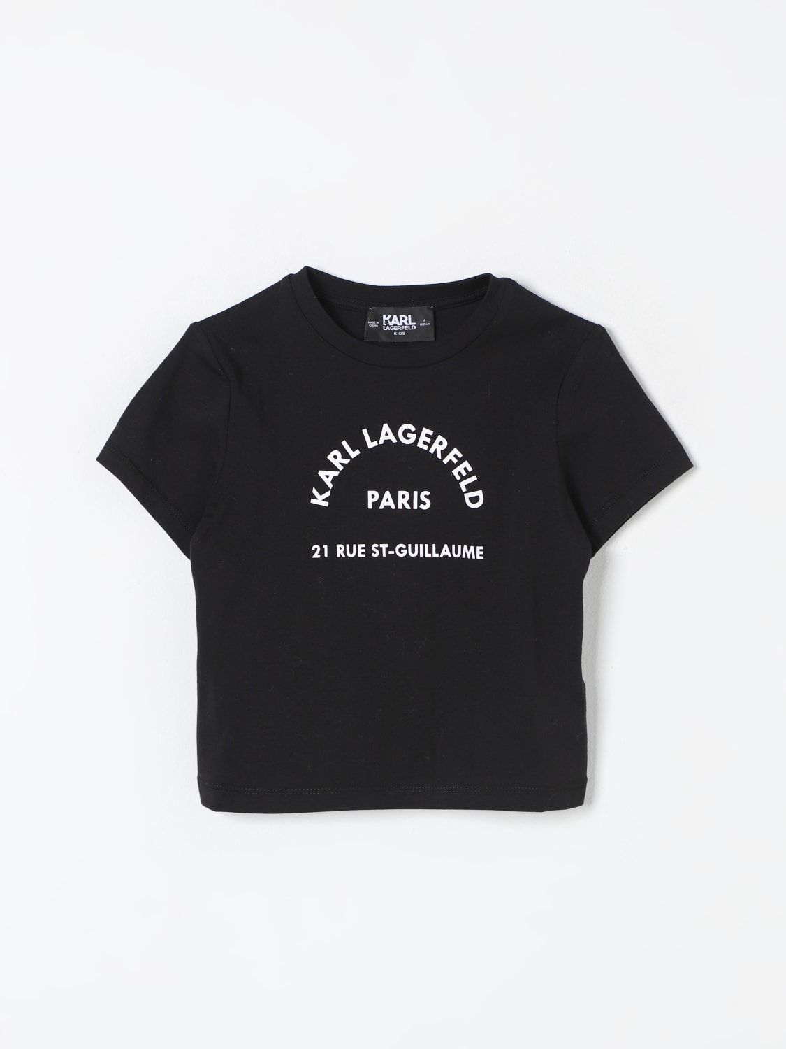 KARL LAGERFELD KIDS T-SHIRT: T-shirt kids Karl Lagerfeld Kids, Black - Img 1