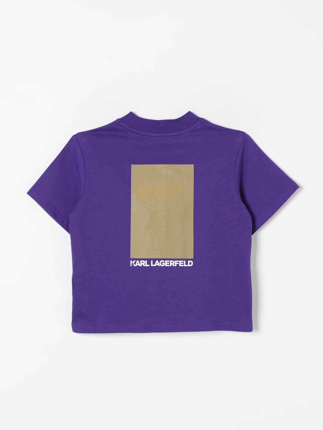 KARL LAGERFELD KIDS T-SHIRT: T-shirt kids Karl Lagerfeld Kids, Violet - Img 2