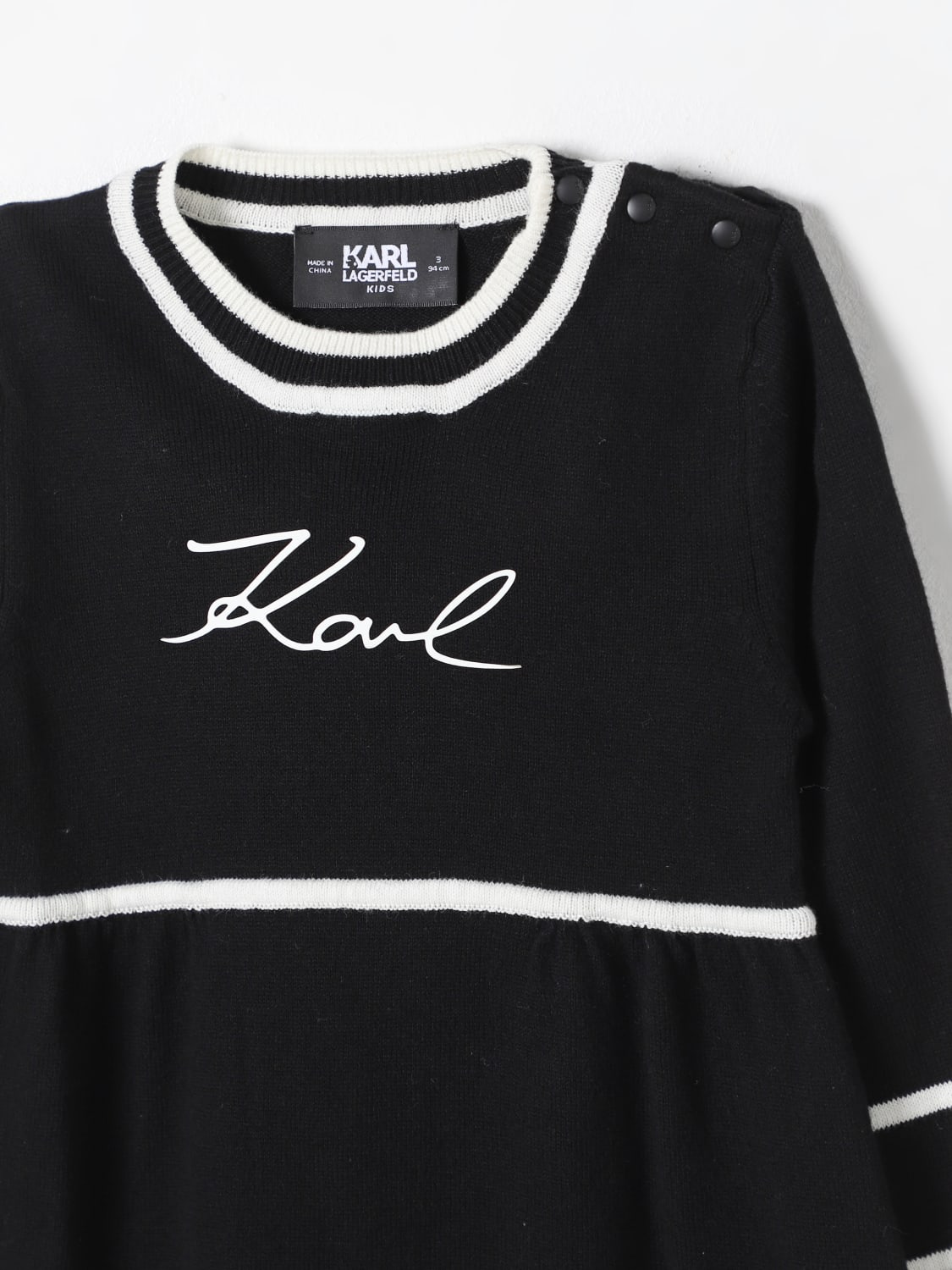 KARL LAGERFELD KIDS 롬퍼: 롬퍼 남아 Karl Lagerfeld Kids, 블랙 - Img 3