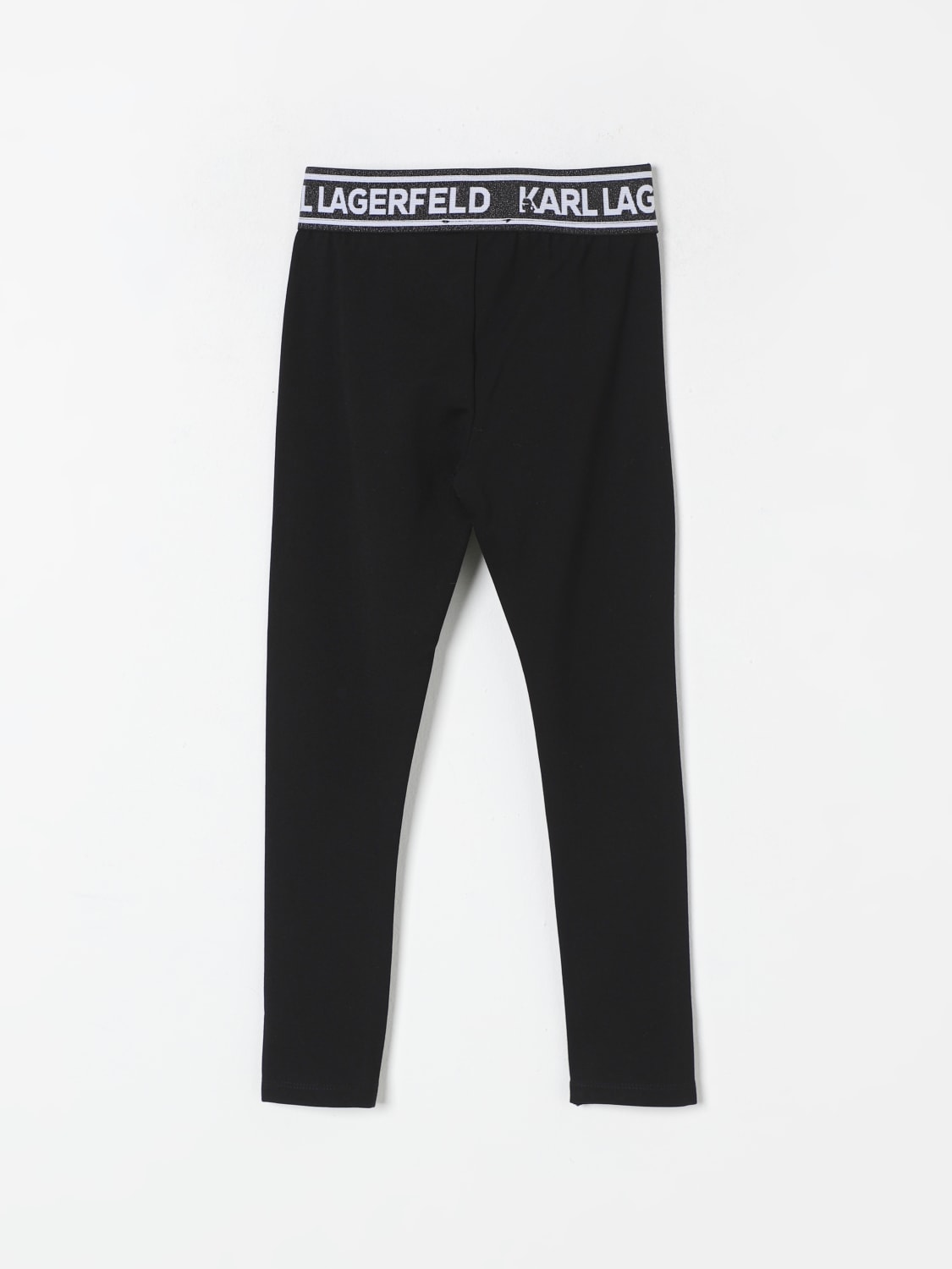 KARL LAGERFELD KIDS 팬츠: 팬츠 남아 Karl Lagerfeld Kids, 블랙 - Img 2