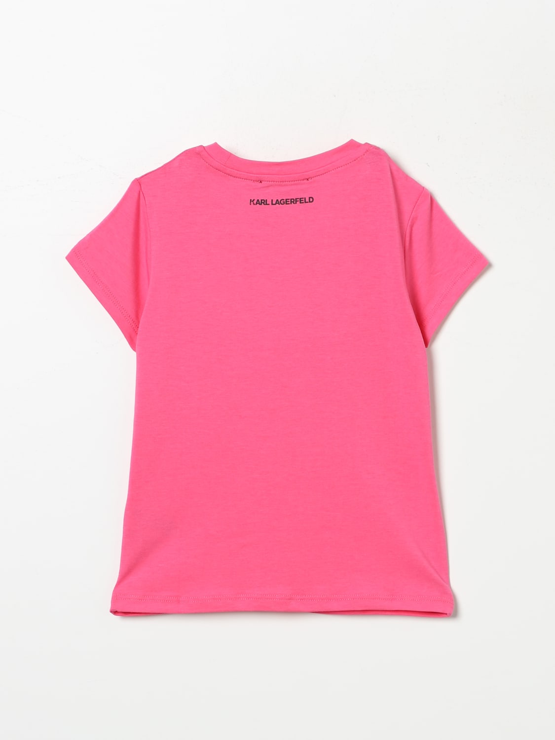 KARL LAGERFELD KIDS T-SHIRT: T-shirt kinder Karl Lagerfeld Kids, Pink - Img 2