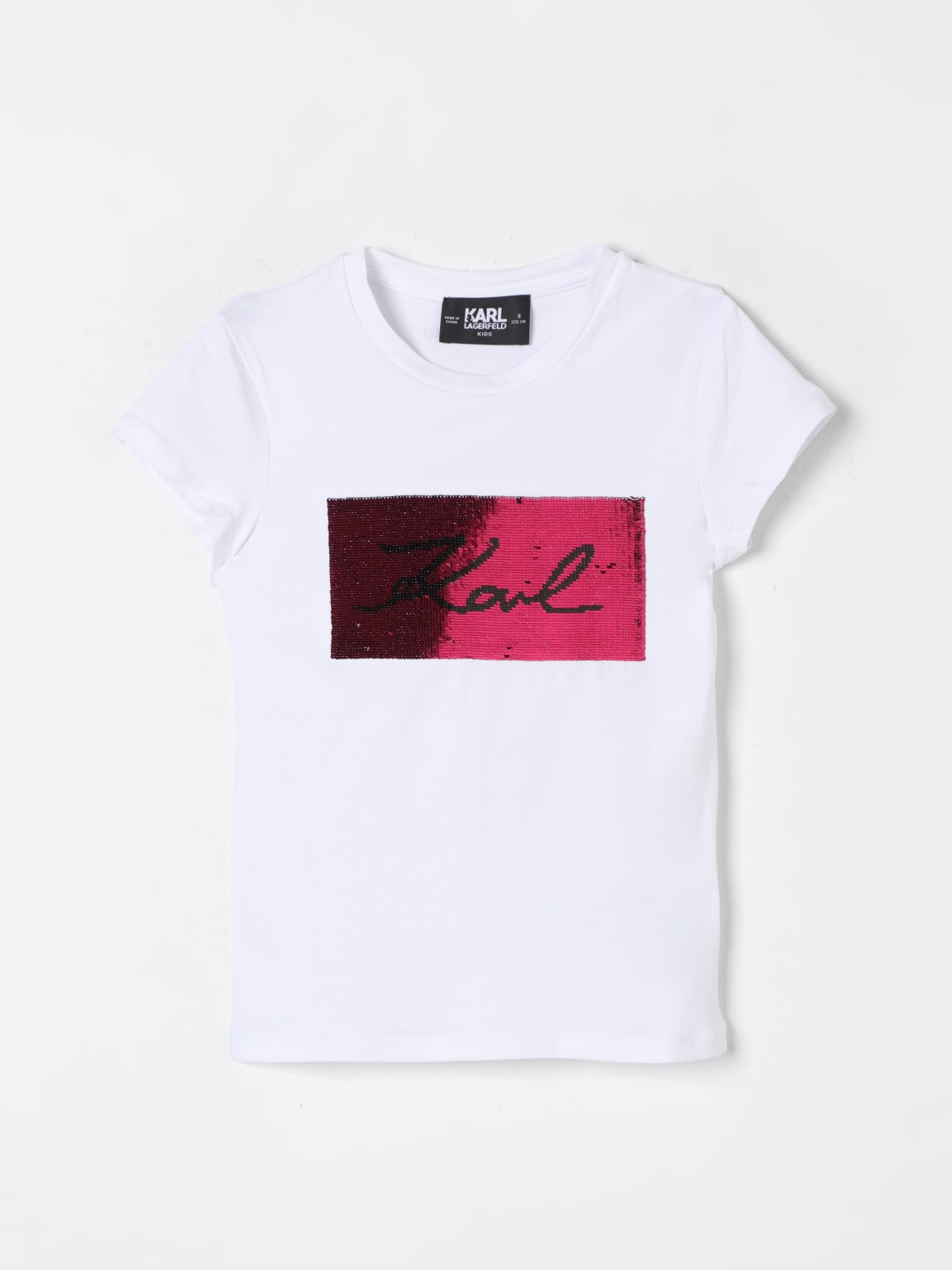 KARL LAGERFELD KIDS 티셔츠: 티셔츠 남아 Karl Lagerfeld Kids, 화이트 - Img 1