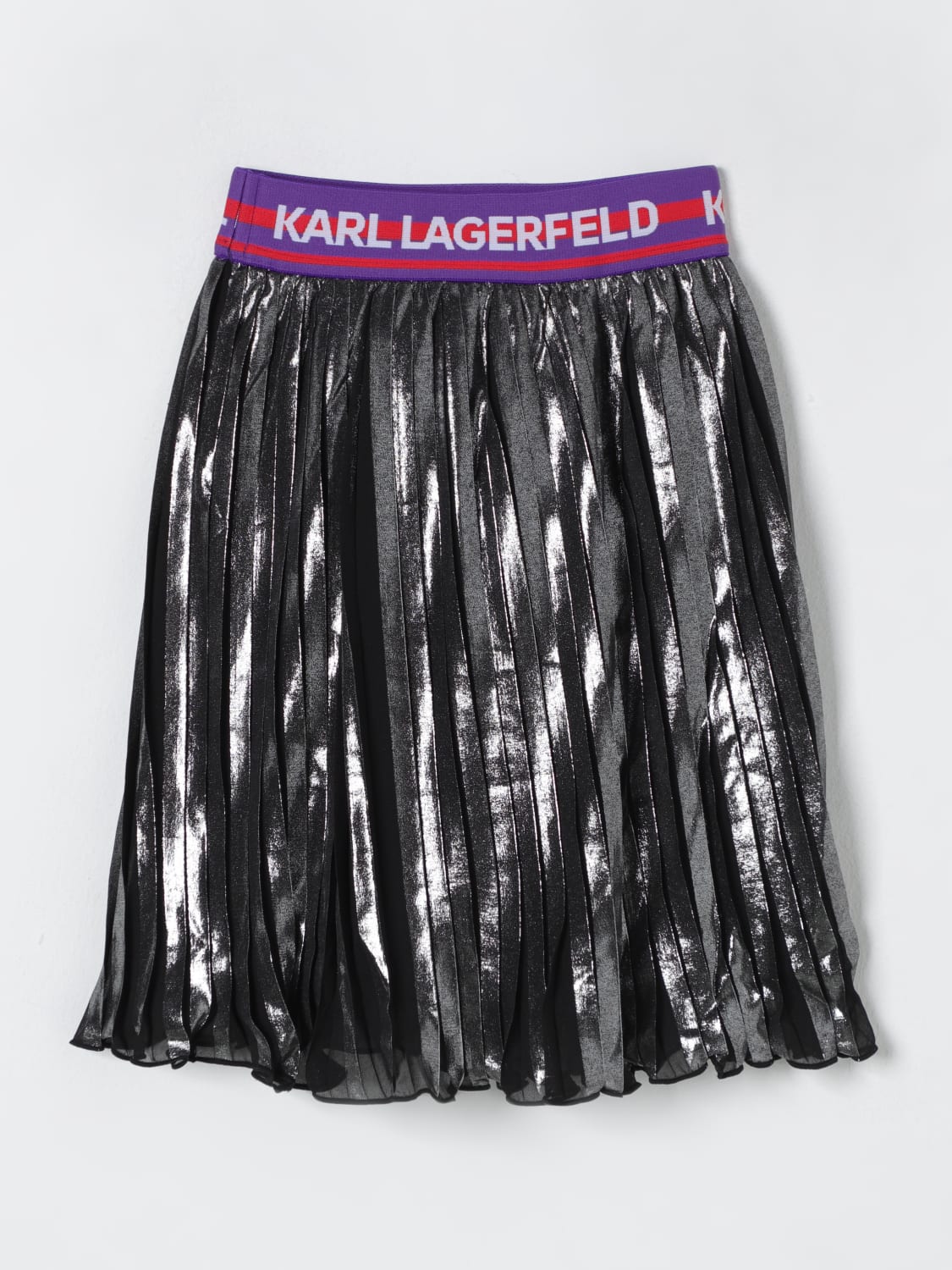 KARL LAGERFELD KIDS SKIRT: Skirt kids Karl Lagerfeld Kids, Grey - Img 1