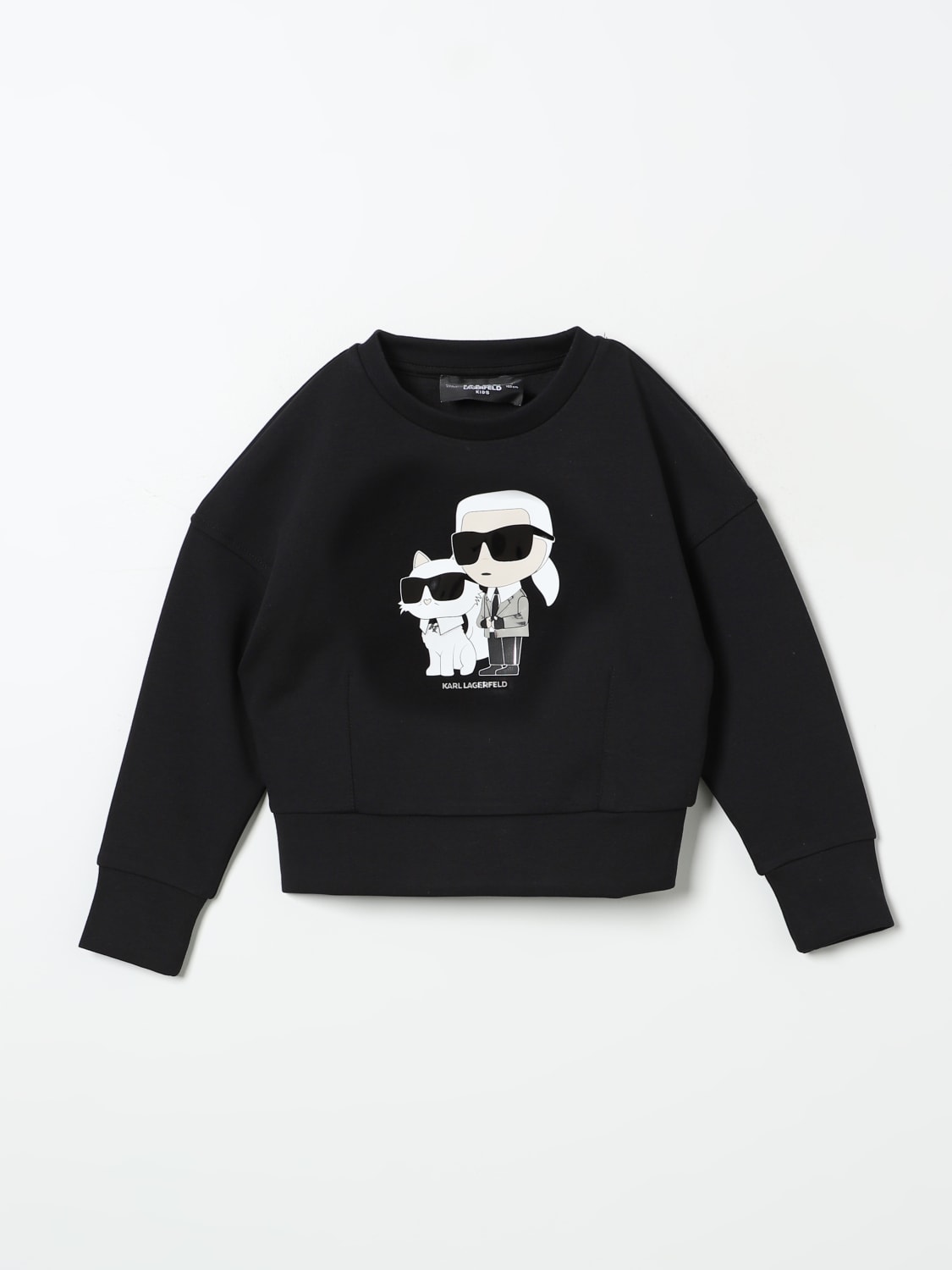 KARL LAGERFELD KIDS 스웨터: 스웨터 남아 Karl Lagerfeld Kids, 블랙 - Img 1