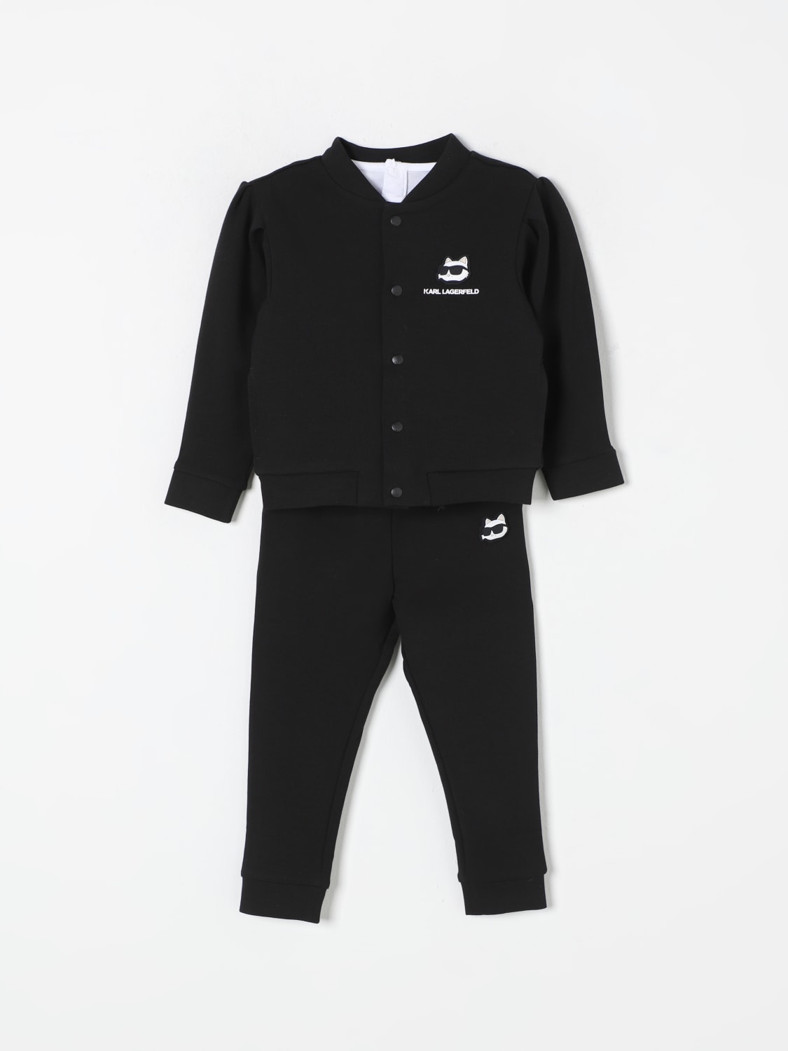 KARL LAGERFELD KIDS ROMPER: Romper kids Karl Lagerfeld Kids, Black - Img 1