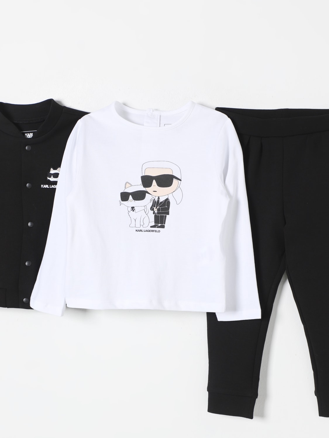 KARL LAGERFELD KIDS ROMPER: Romper kids Karl Lagerfeld Kids, Black - Img 3