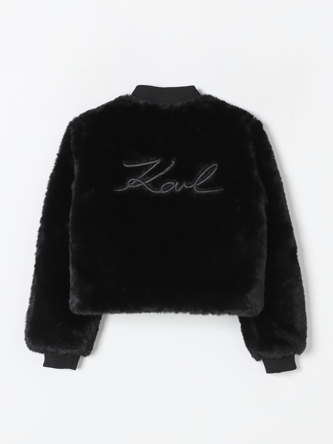 KARL LAGERFELD KIDS JACKET: Karl Lagerfeld Kids girls' jacket, Black - Img 2