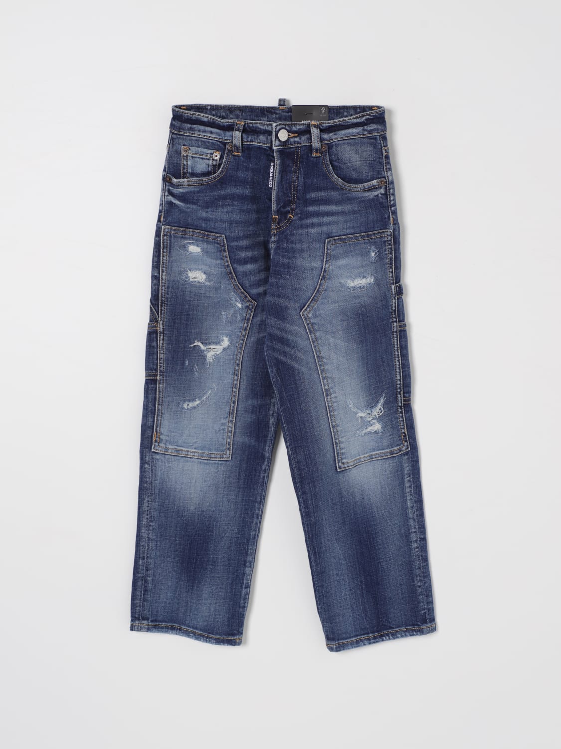 DSQUARED2 JEANS: Vaquero niños Dsquared2, Azul Oscuro - Img 1