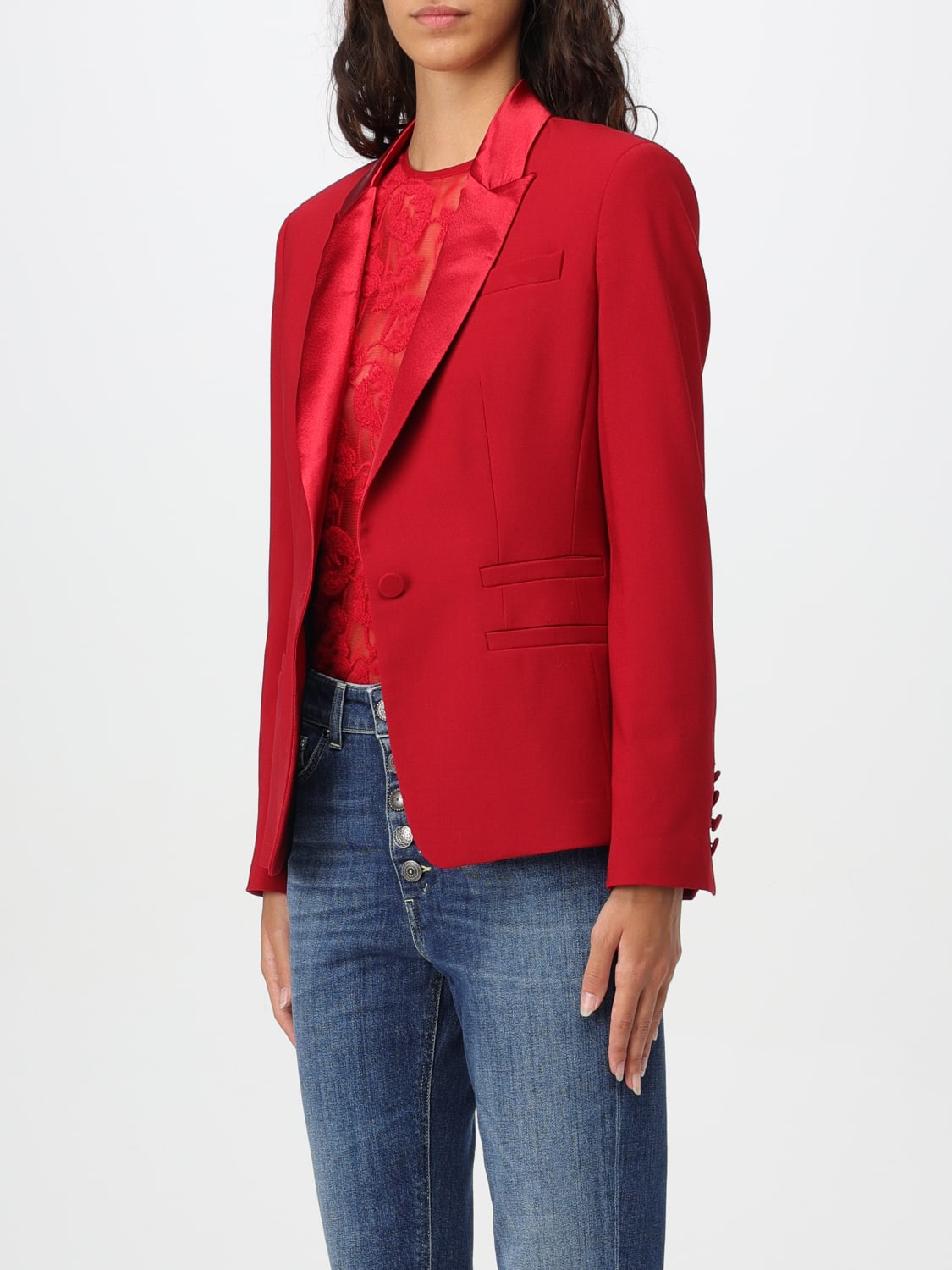 DONDUP BLAZER: Blazer woman Dondup, Red - Img 3