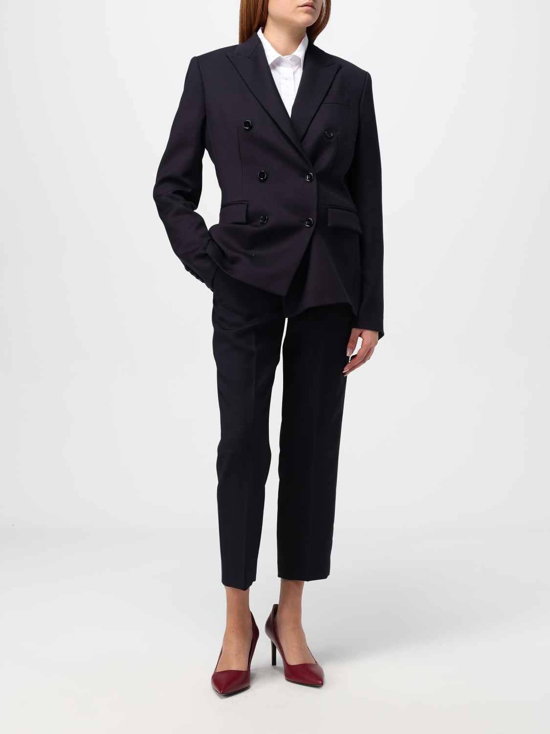 DONDUP BLAZER: Blazer a doppiopetto Dondup in lana vergine , Blue - Img 2