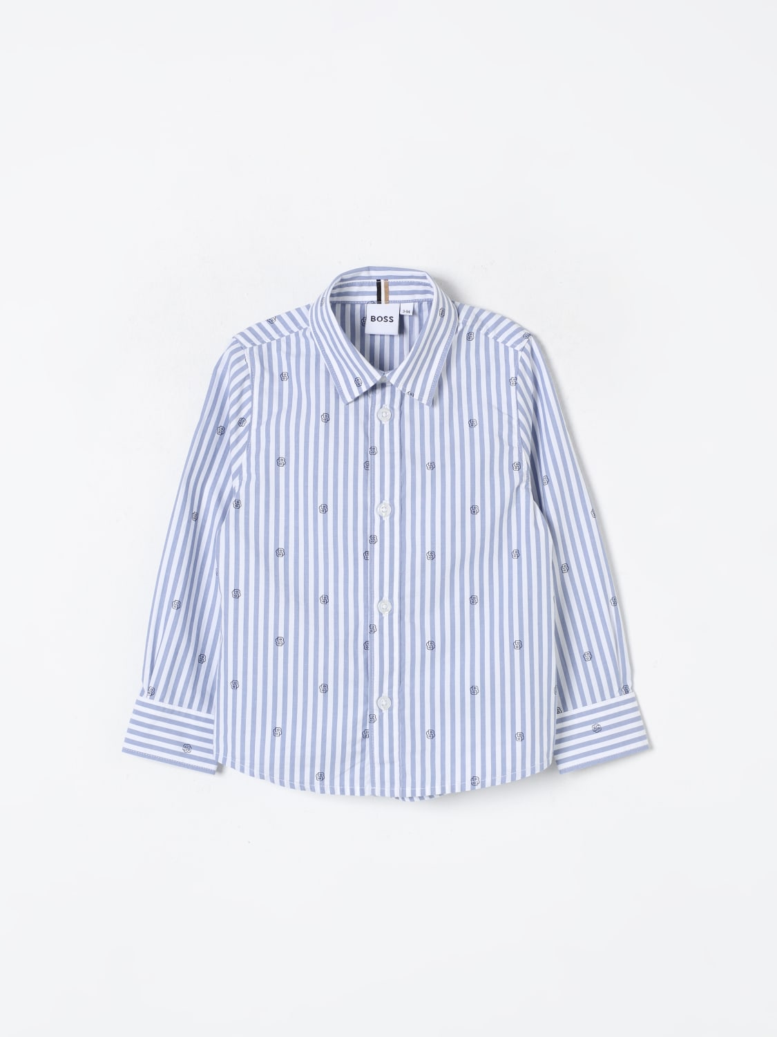 BOSS SHIRT: Shirt kids Boss, White - Img 1