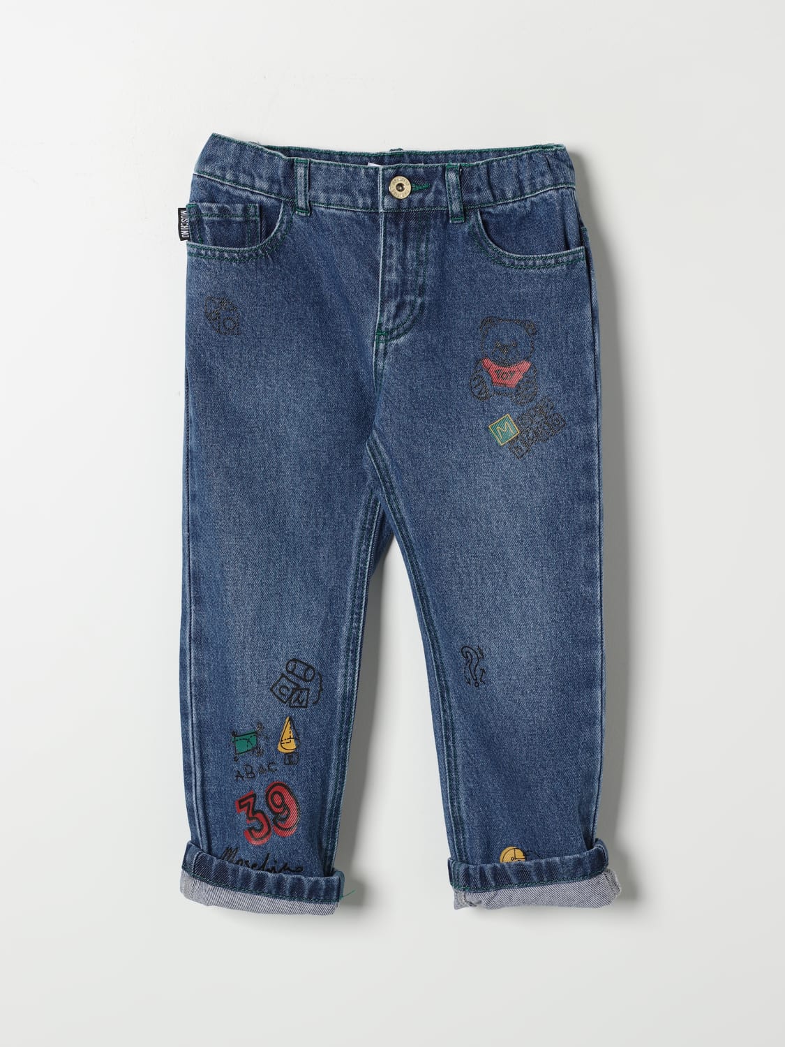 MOSCHINO JEANS: Moschino denim jeans, Blue - Img 1