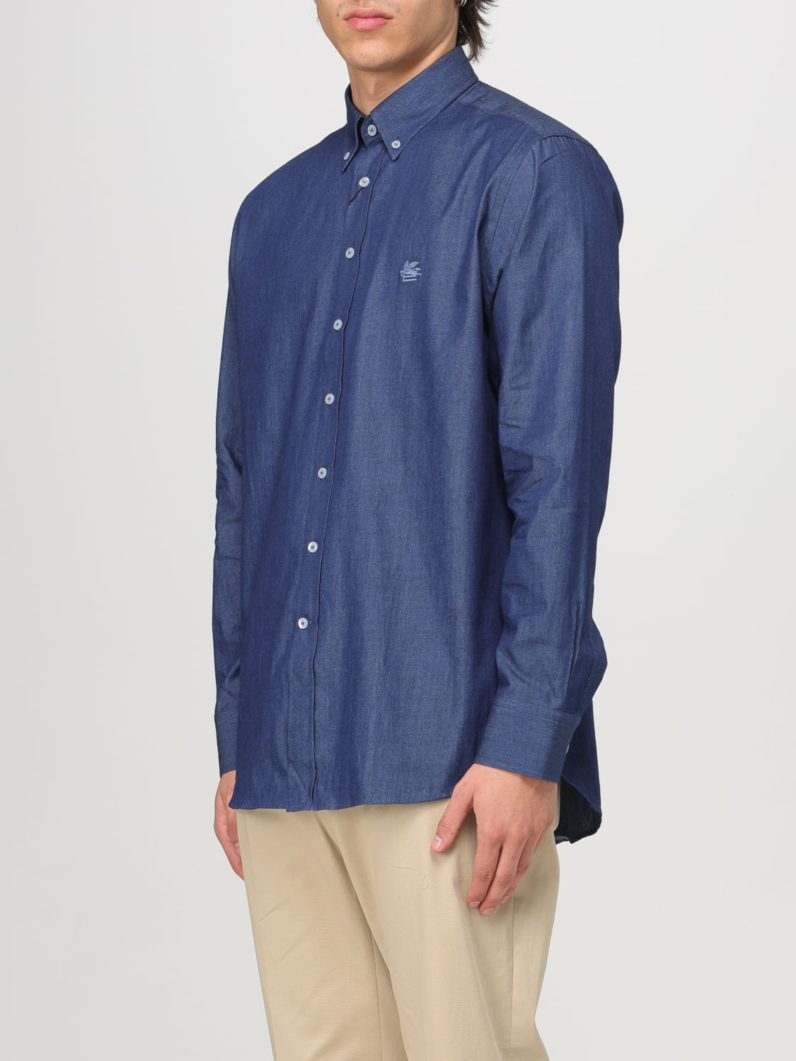 ETRO SHIRT: Shirt men Etro, Blue - Img 4