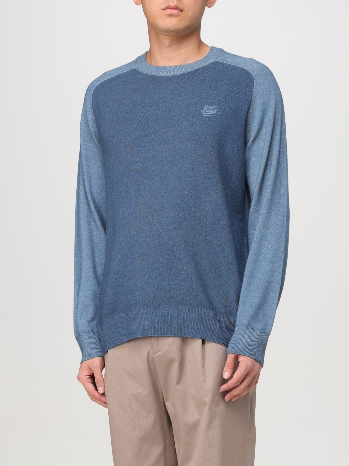 ETRO SWEATER: Sweatshirt men Etro, Gnawed Blue - Img 4