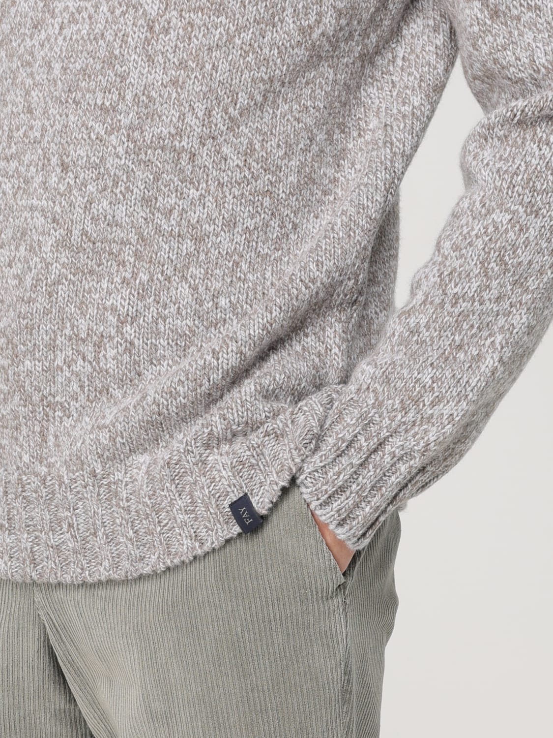 FAY SWEATER: Sweatshirt men Fay, Grey - Img 3