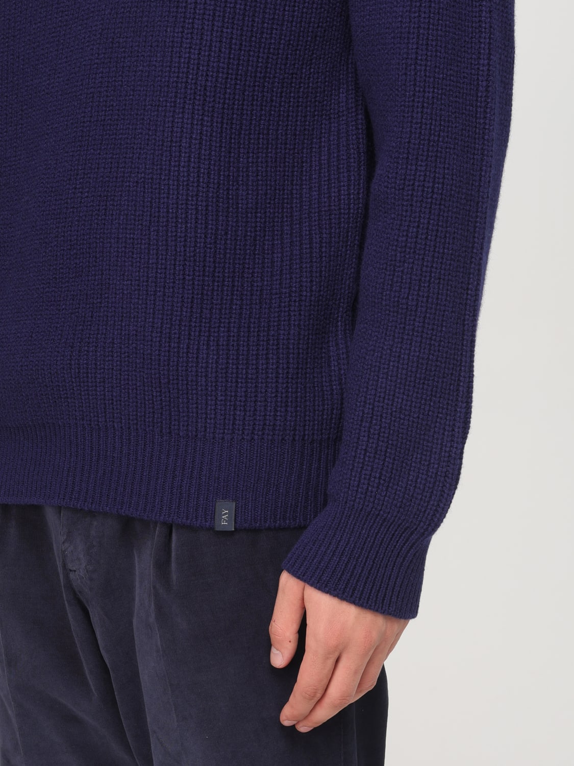 FAY PULL: Sweatshirt homme Fay, Bleu Royal - Img 3