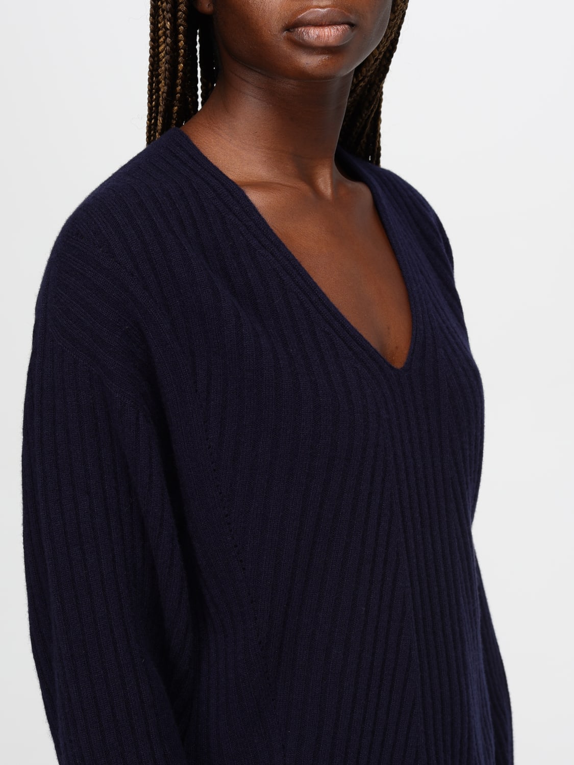 TWINSET MAGLIA: Pullover Twinset in misto lana , Blue - Img 3