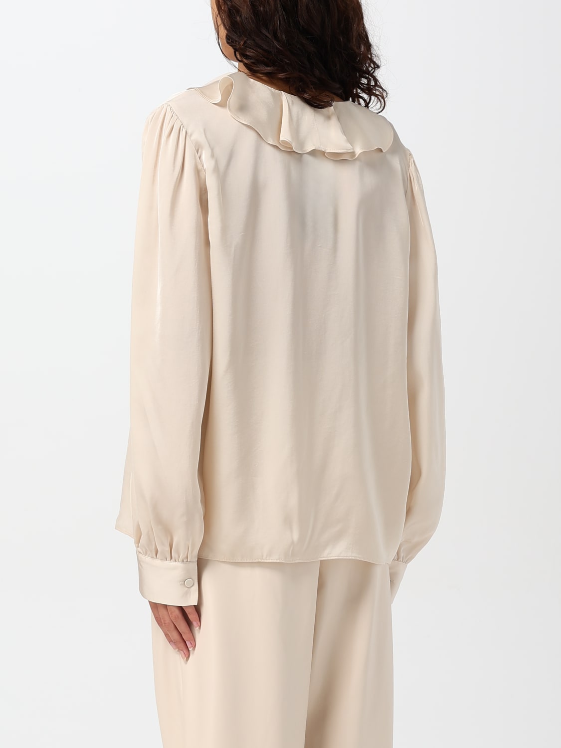 TWINSET TOP: Shirt woman Twinset, Cream - Img 2