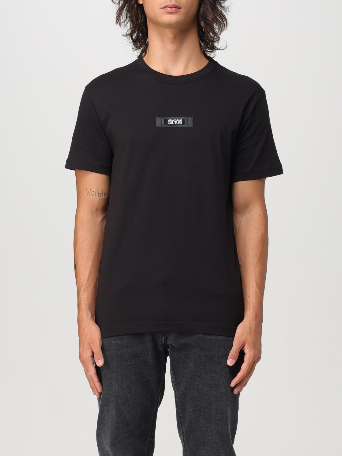 VERSACE JEANS COUTURE T-SHIRT: T-shirt men Versace Jeans Couture, Black - Img 1