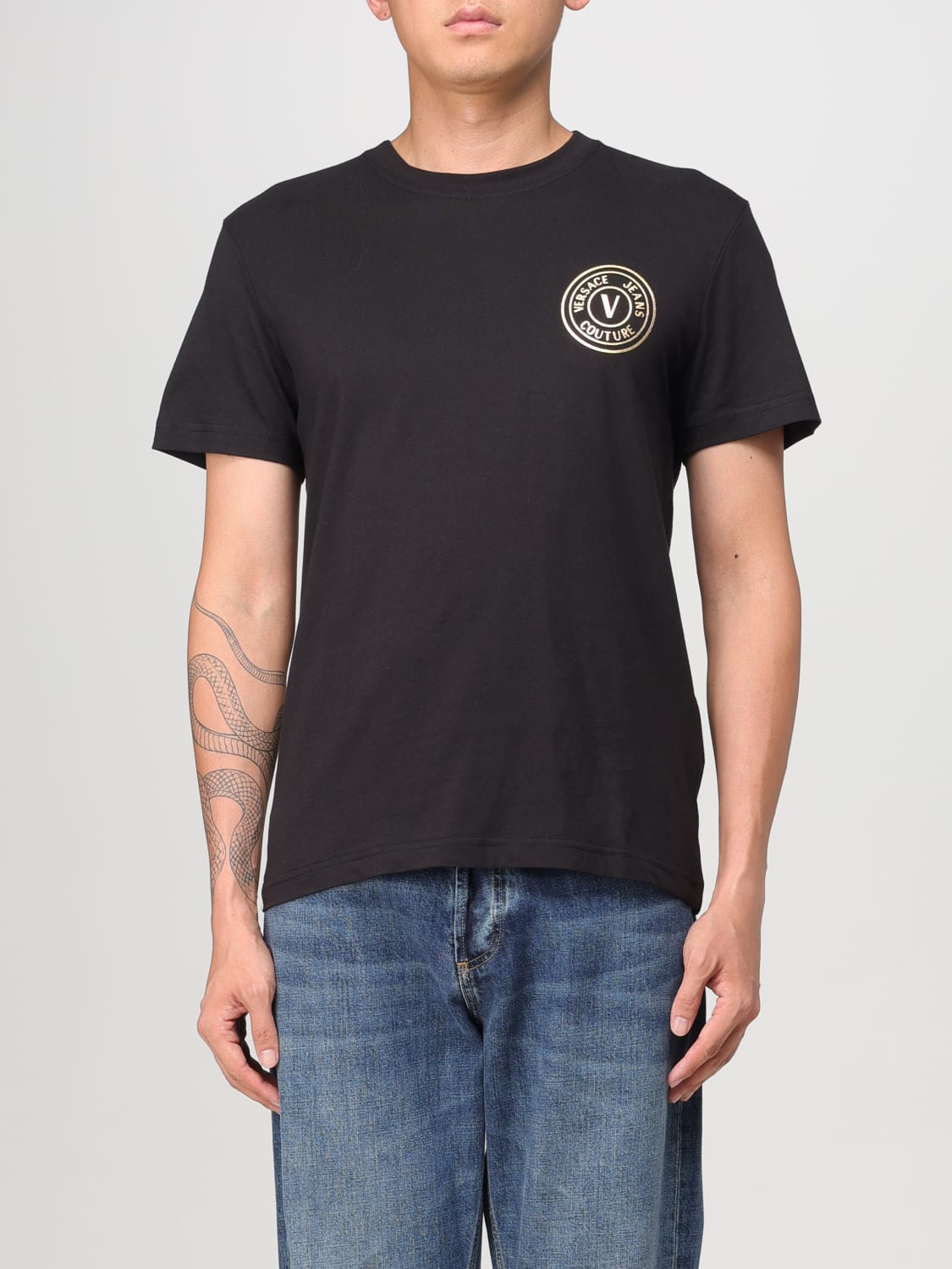 Giglio T-shirt con logo Versace Jeans Couture