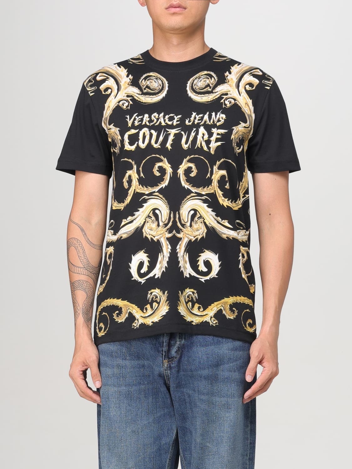 Giglio T-shirt barocca Versace Jeans Couture