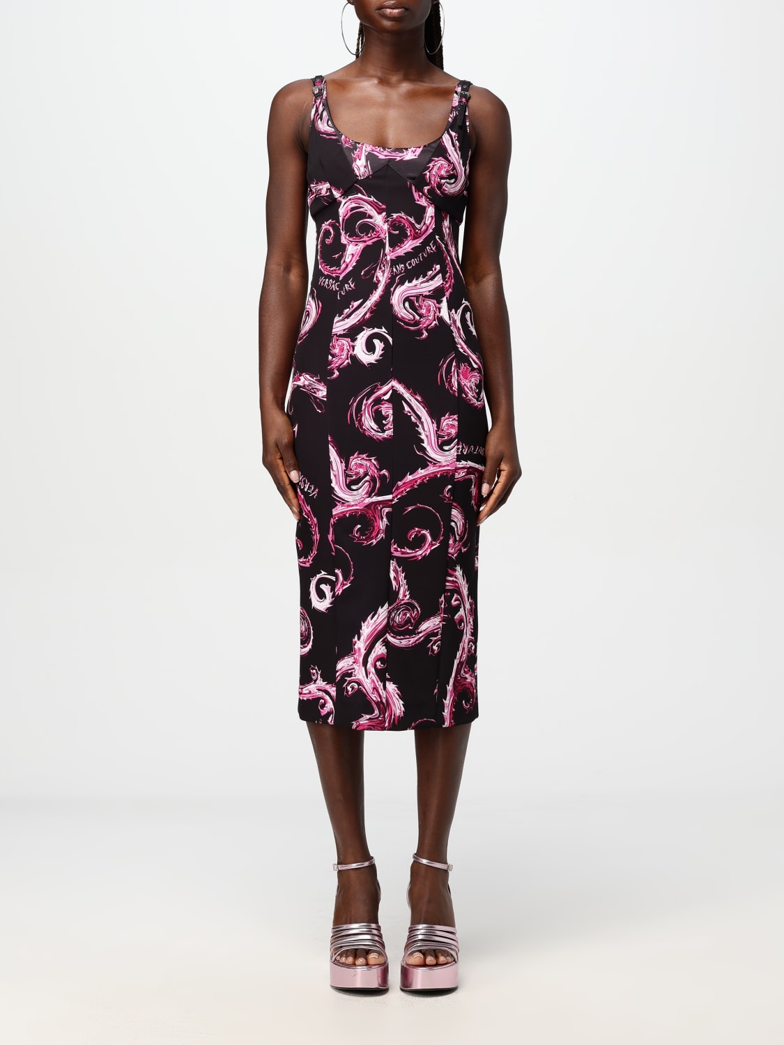 VERSACE JEANS COUTURE DRESS: Dress woman Versace Jeans Couture, Black 1 - Img 1