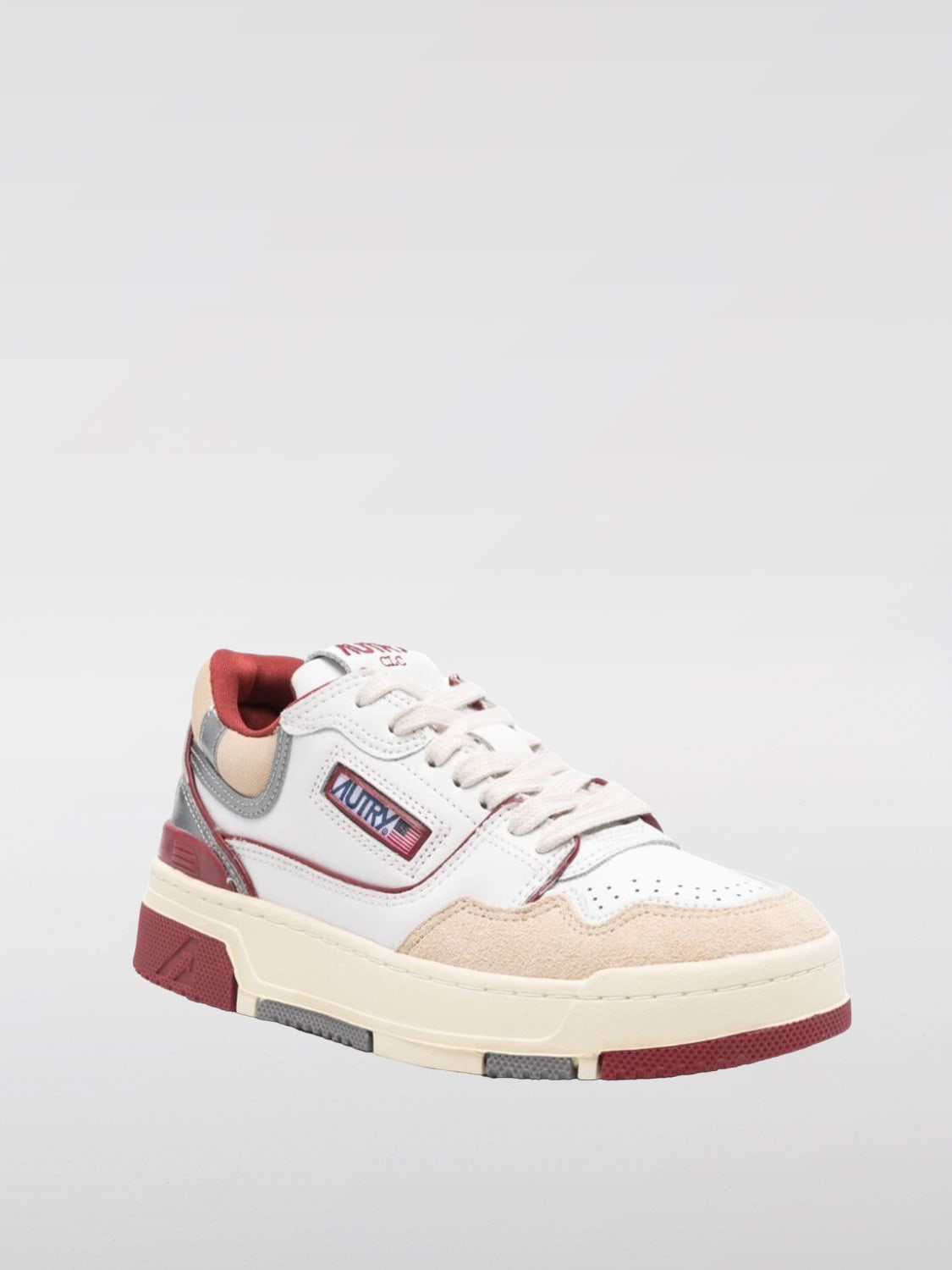 AUTRY SNEAKERS: Sneakers CLC Autry in pelle e mesh , Bianco - Img 2