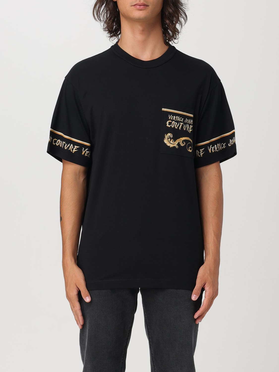 Giglio T-shirt con logo Versace Jeans Couture