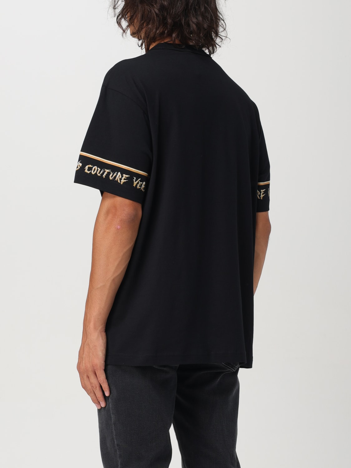 VERSACE JEANS COUTURE CAMISETA: Camiseta hombre Versace Jeans Couture, Negro - Img 2