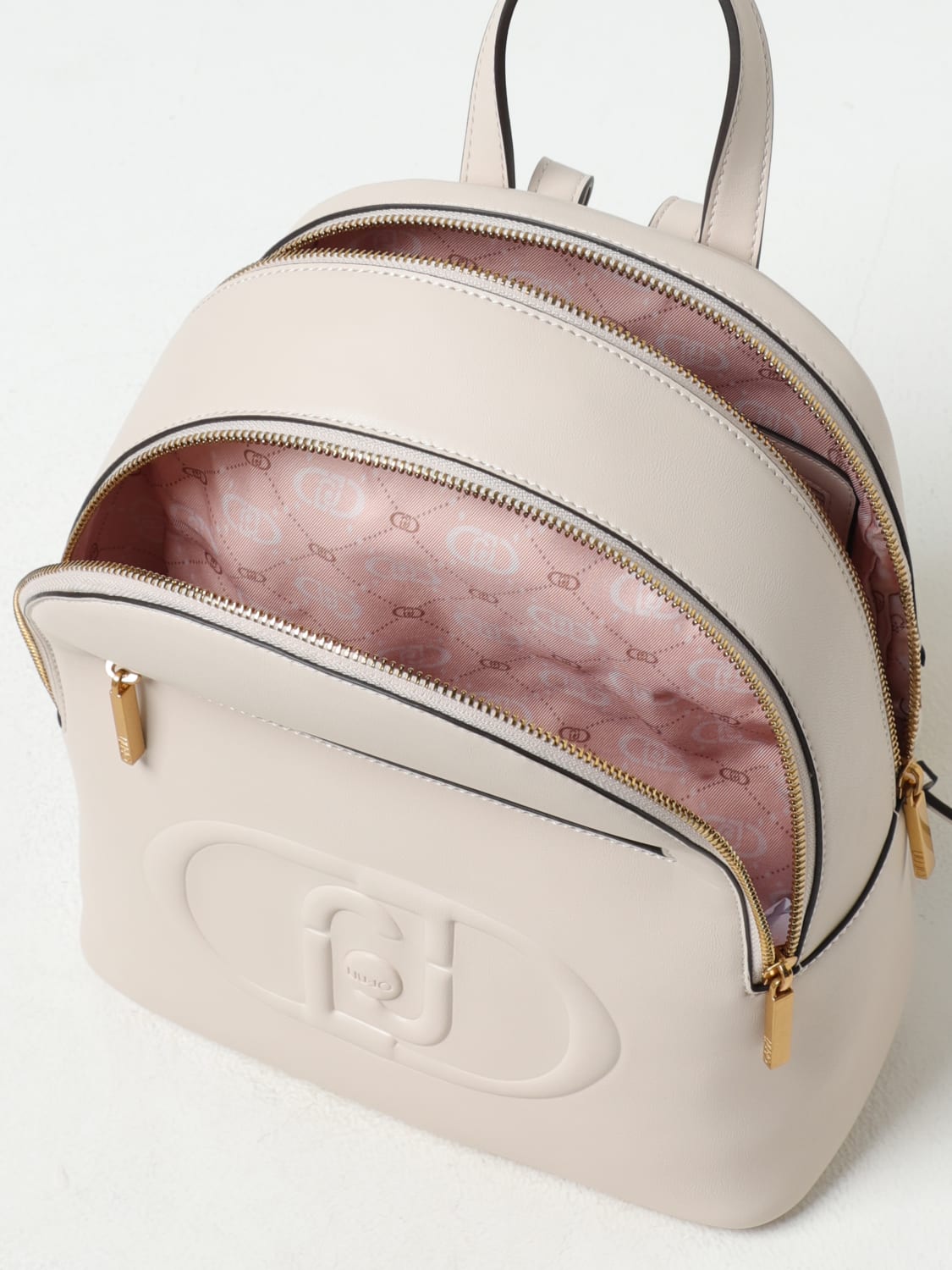 LIU JO BACKPACK: Backpack woman Liu Jo, Beige - Img 4