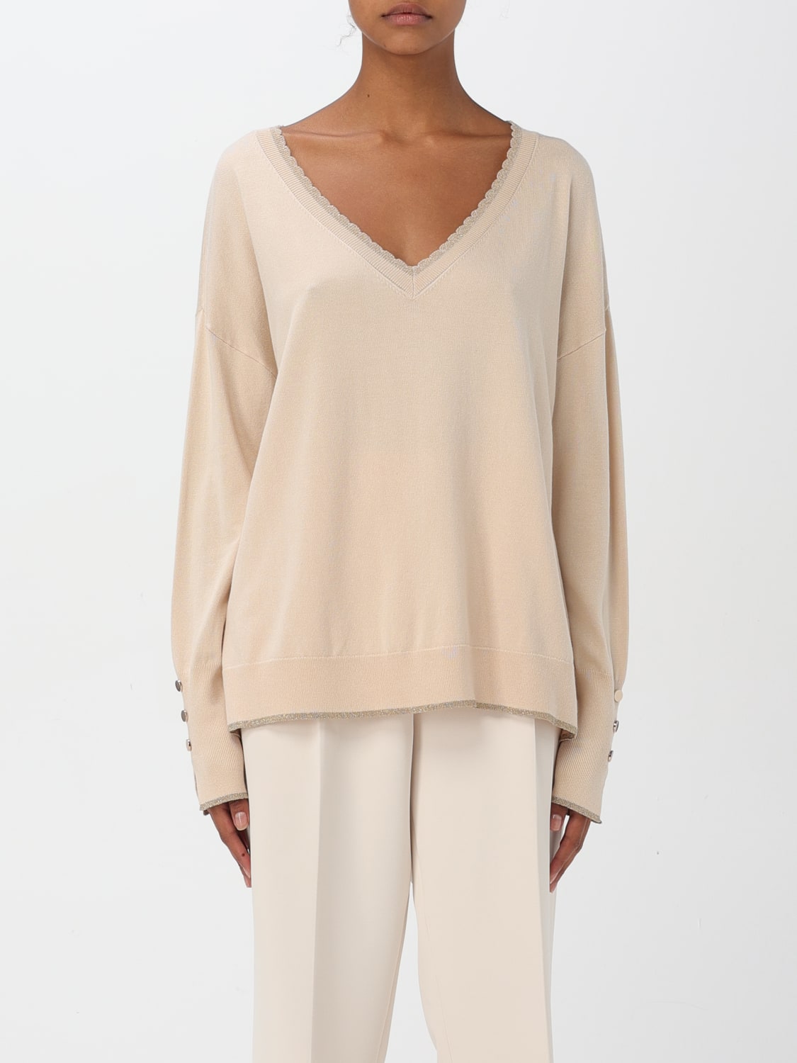 LIU JO SWEATER: Sweater woman Liu Jo, White - Img 1