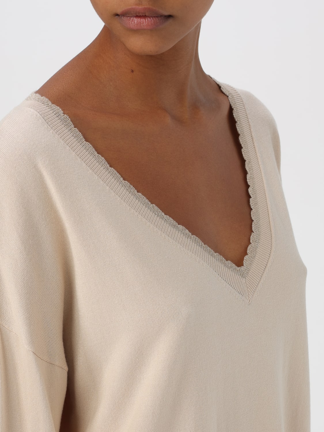 LIU JO SWEATER: Sweater woman Liu Jo, White - Img 3