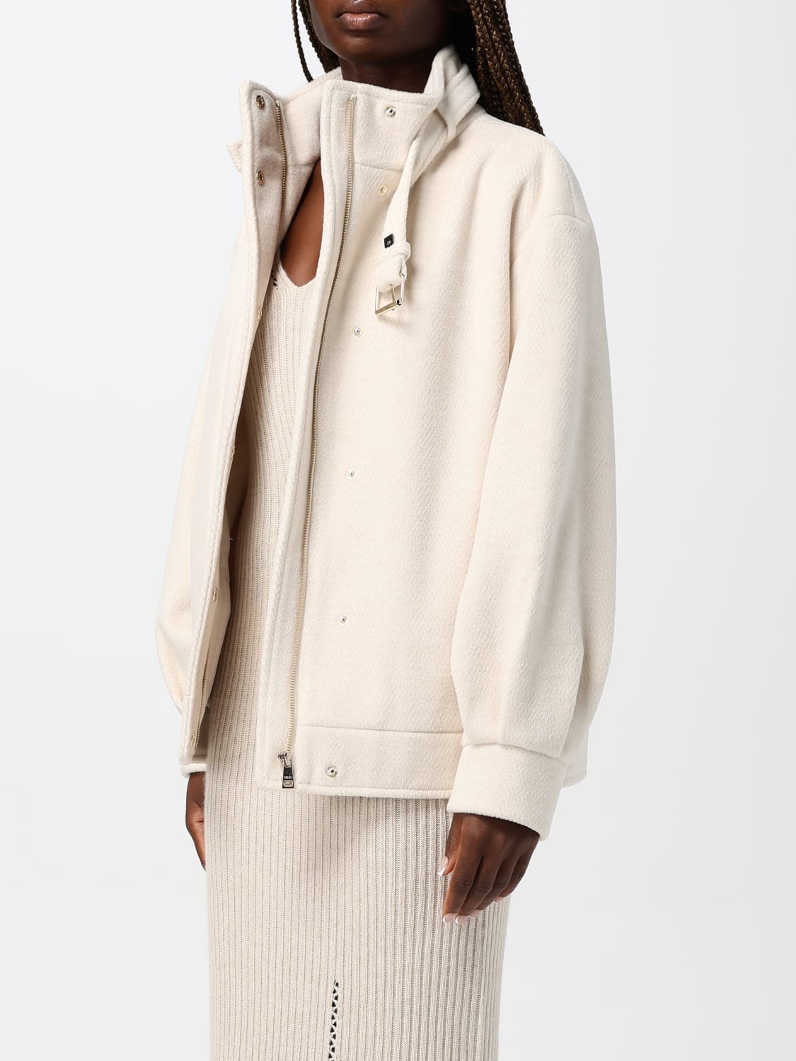 LIU JO JACKET: Coat woman Liu Jo, Cream - Img 3