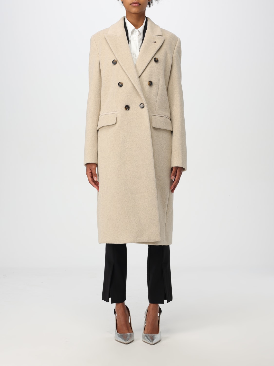 MANUEL RITZ COAT: Coat woman Manuel Ritz, White - Img 1