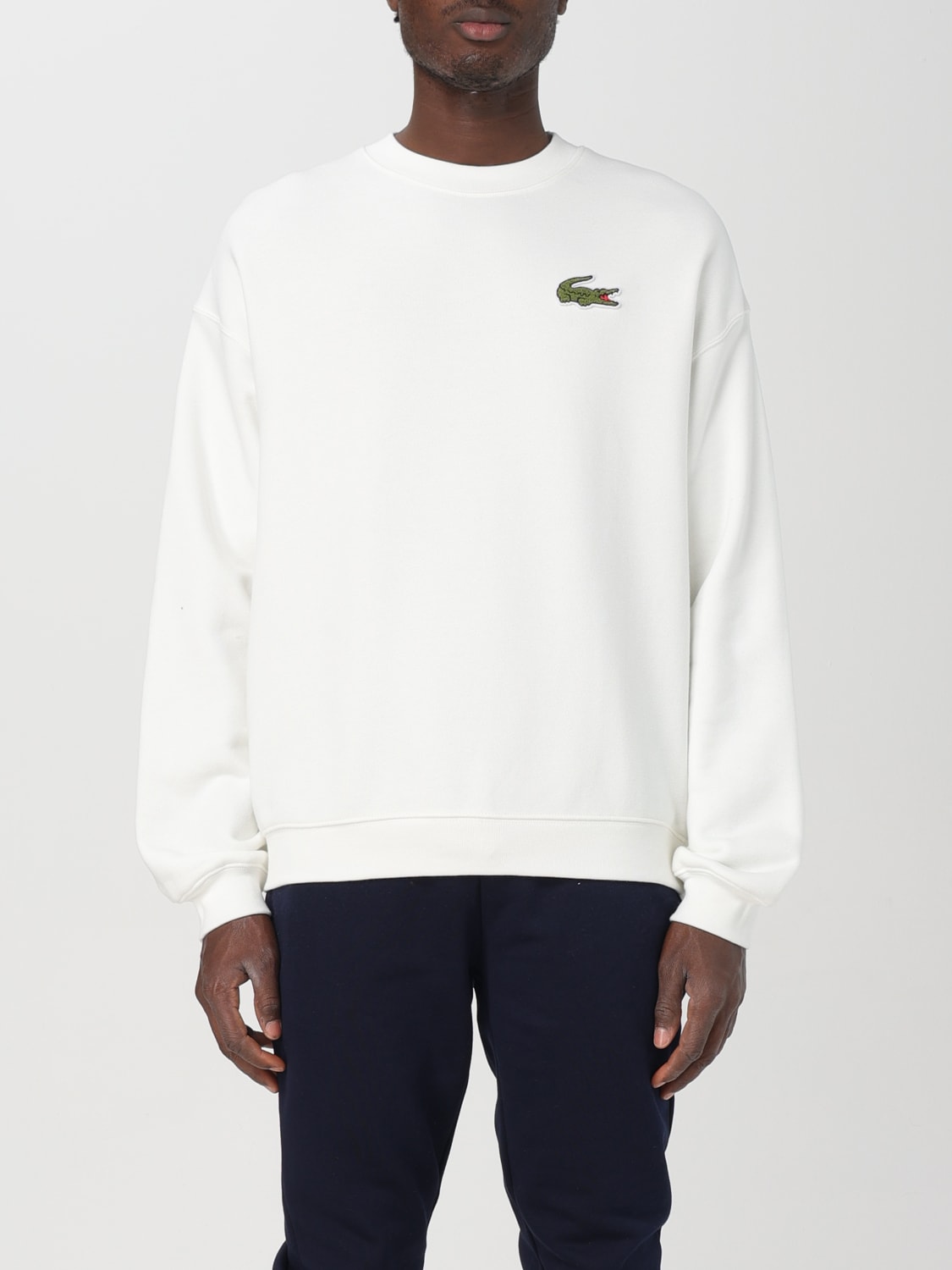 LACOSTE Pull homme Blanc Sweatshirt Lacoste SH2741 en ligne sur GIGLIO.COM