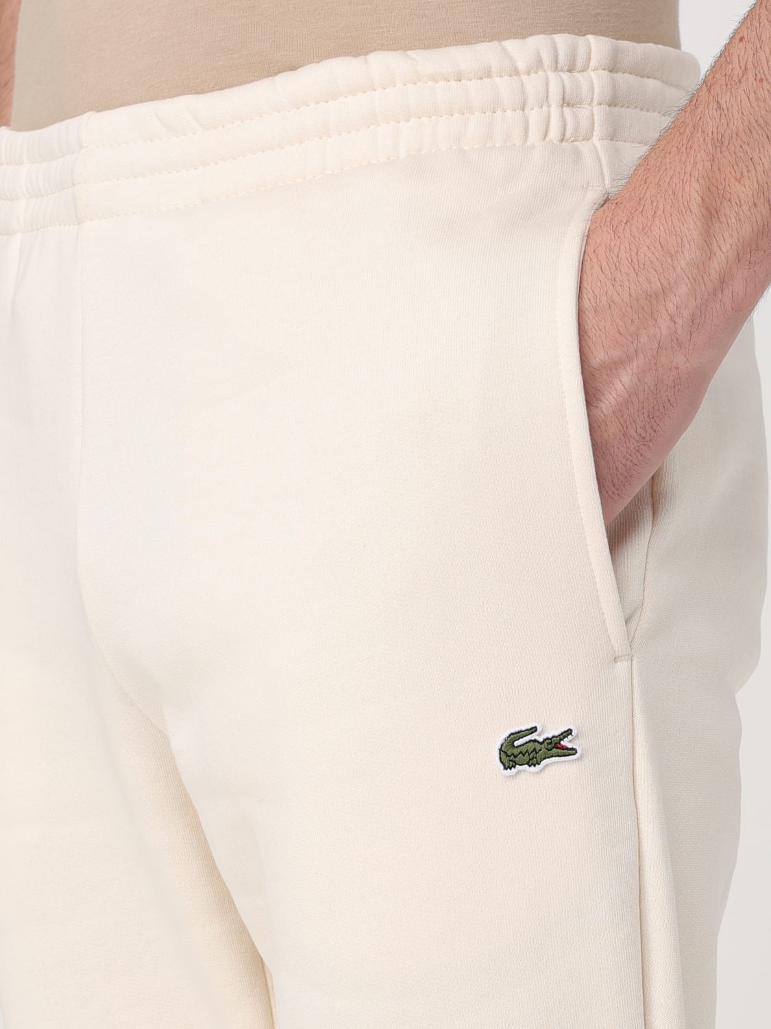 LACOSTE PANTS: Pants men Lacoste, White - Img 3