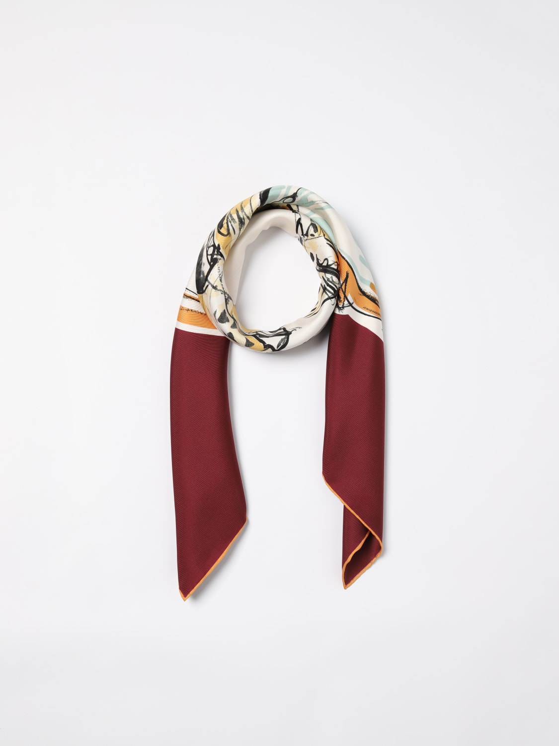 BURBERRY NECK SCARF: Scarf men Burberry, Red - Img 2